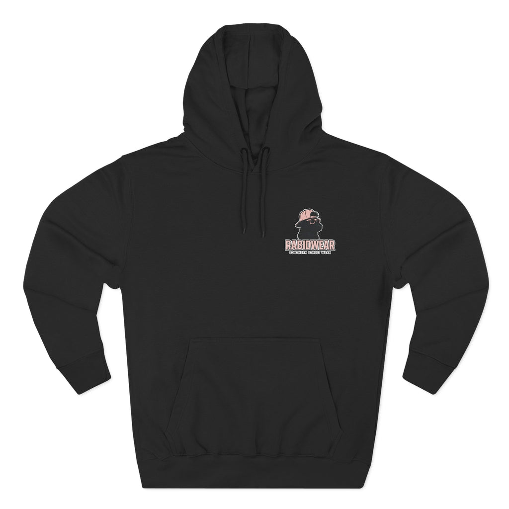 RabidDawg logo-Pink Hoodie
