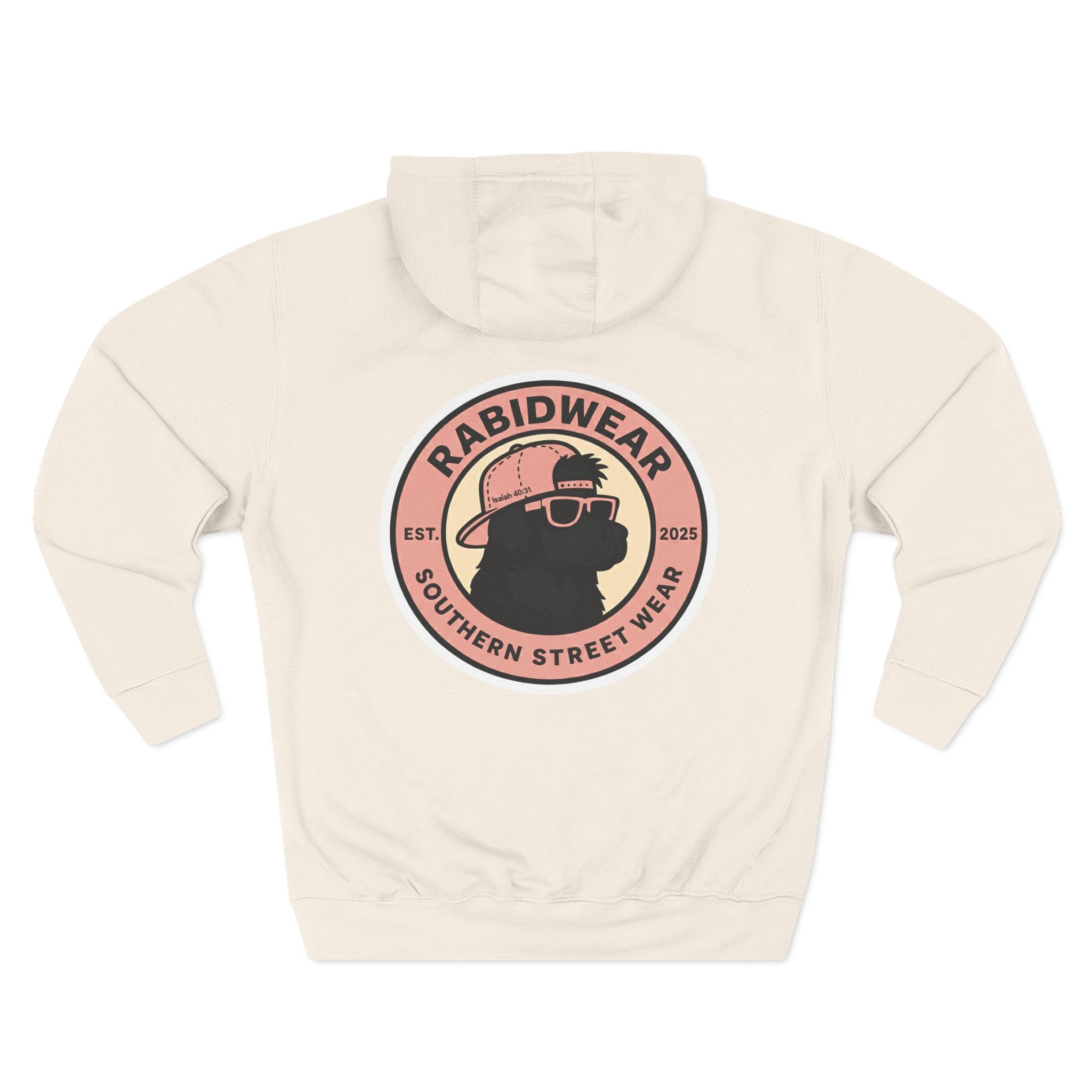 RabidDawg logo-Pink Hoodie