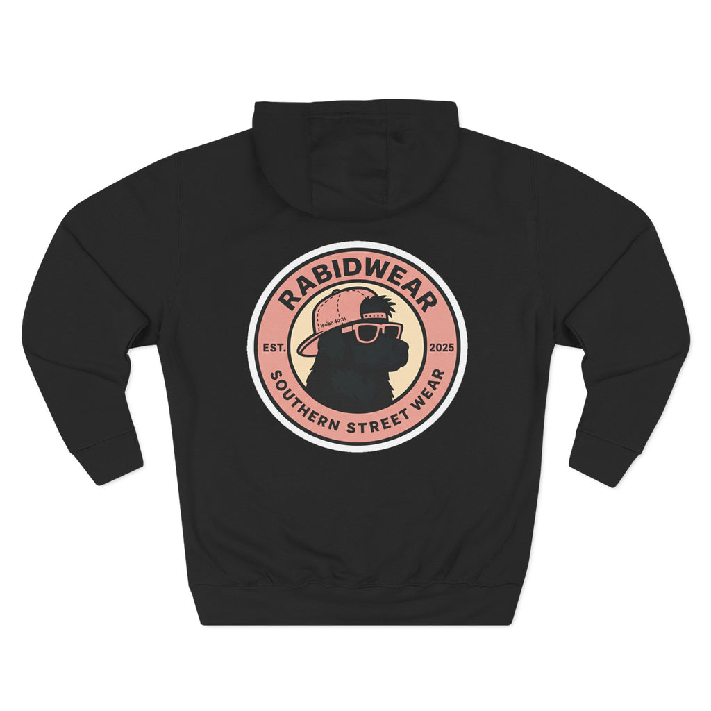 RabidDawg logo-Pink Hoodie