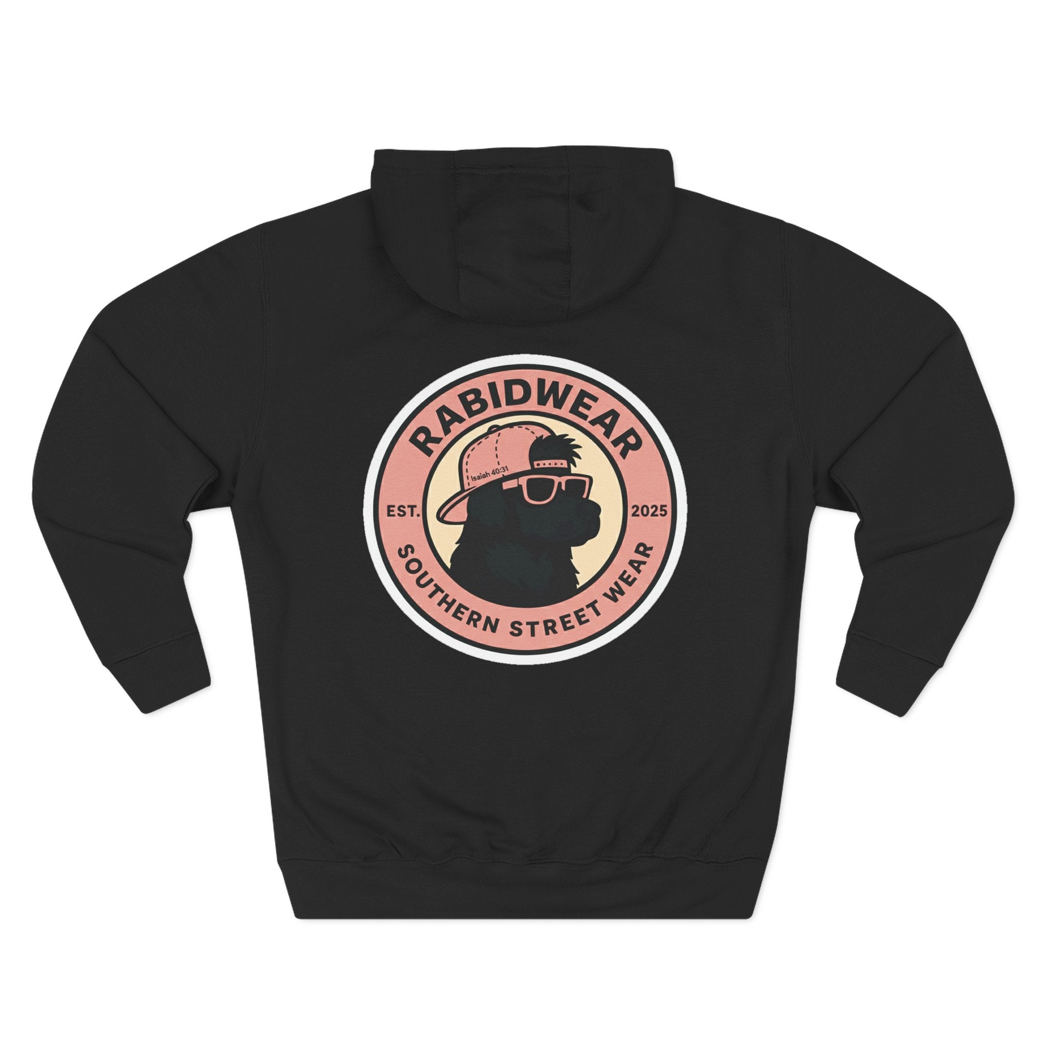 RabidDawg logo-Pink Hoodie