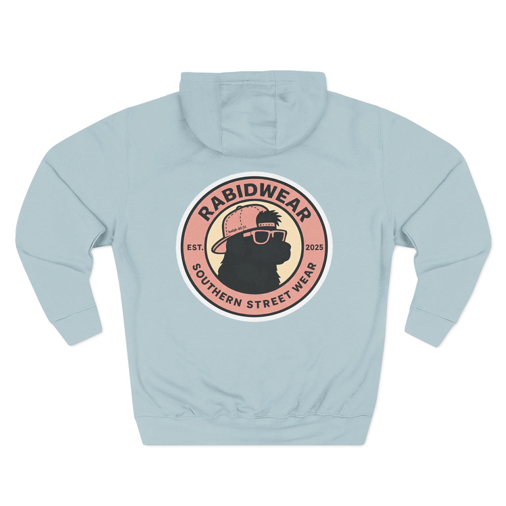 RabidDawg logo-Pink Hoodie