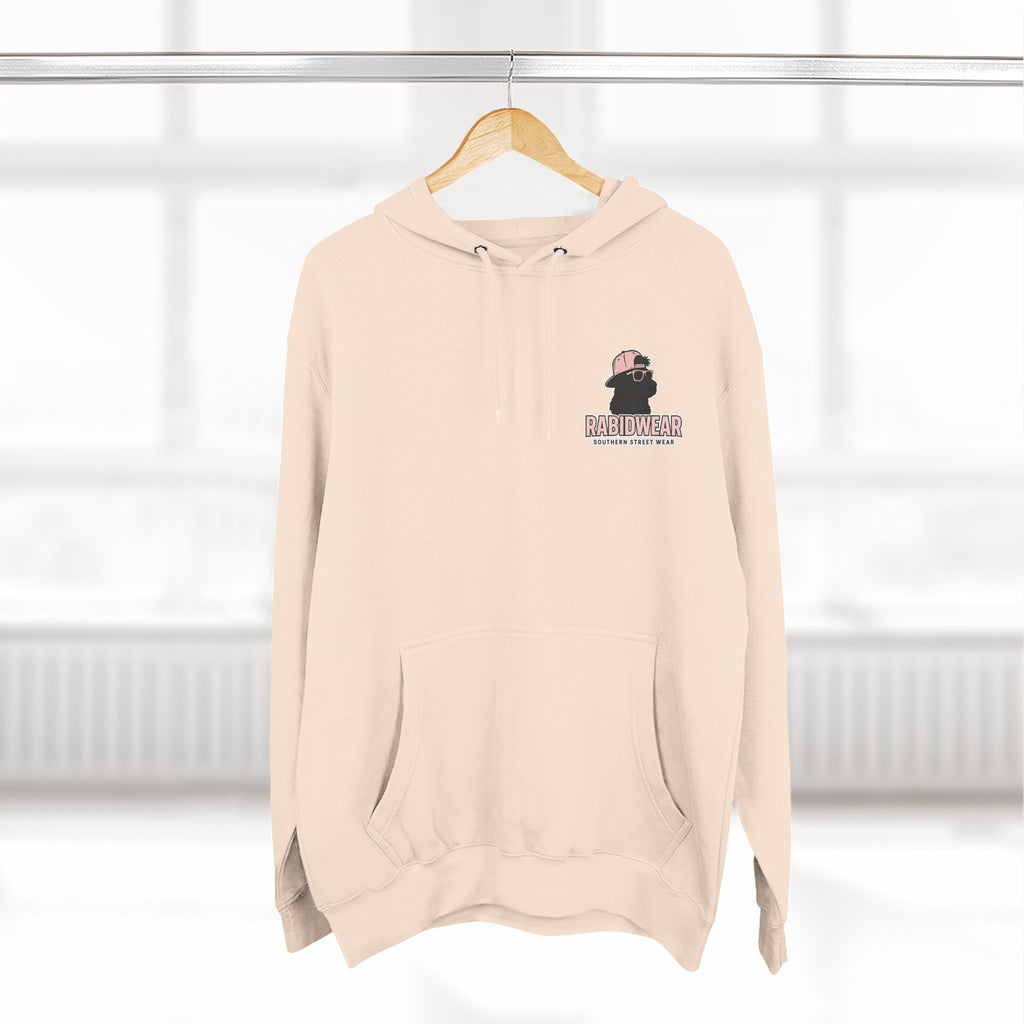 RabidDawg logo-Pink Hoodie