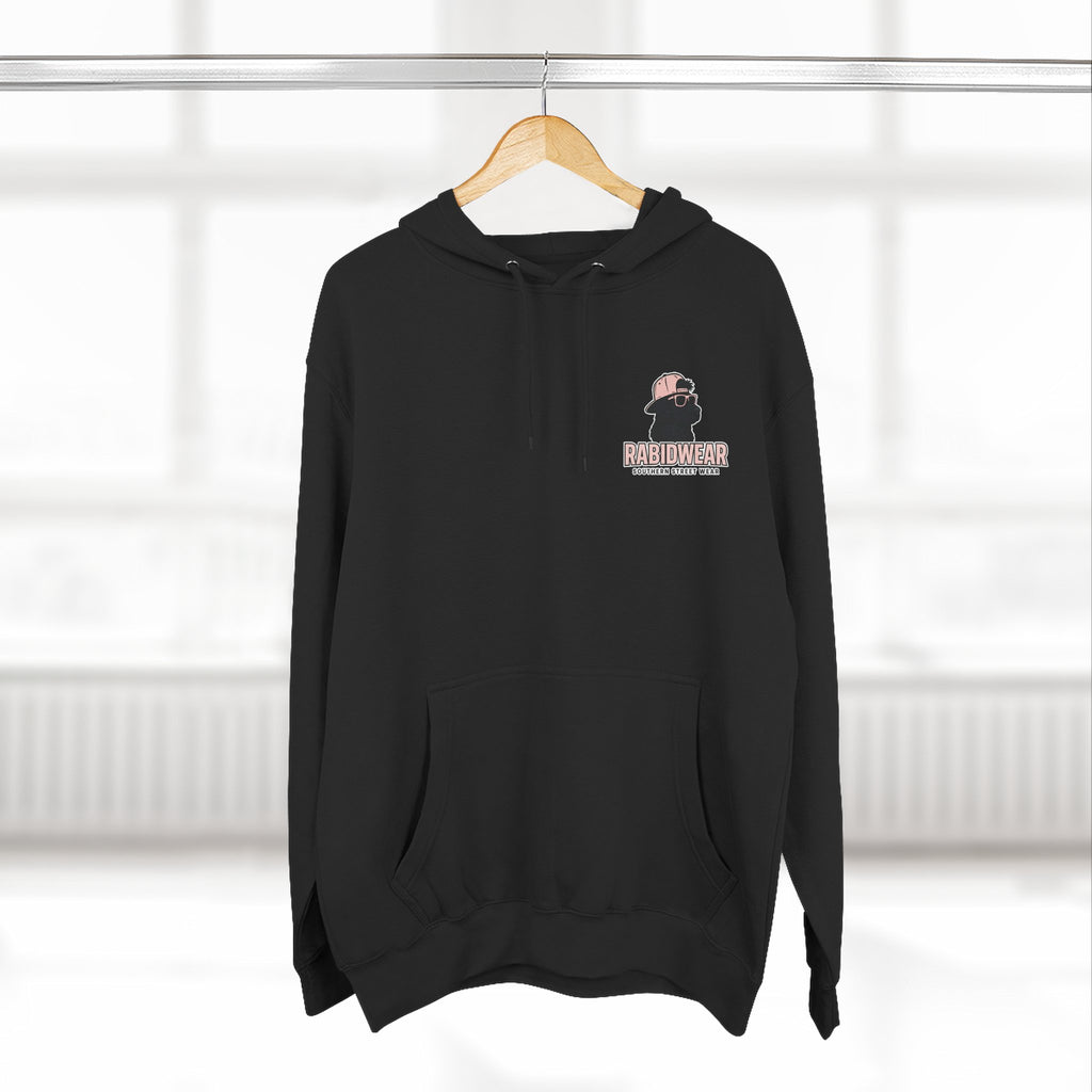 RabidDawg logo-Pink Hoodie