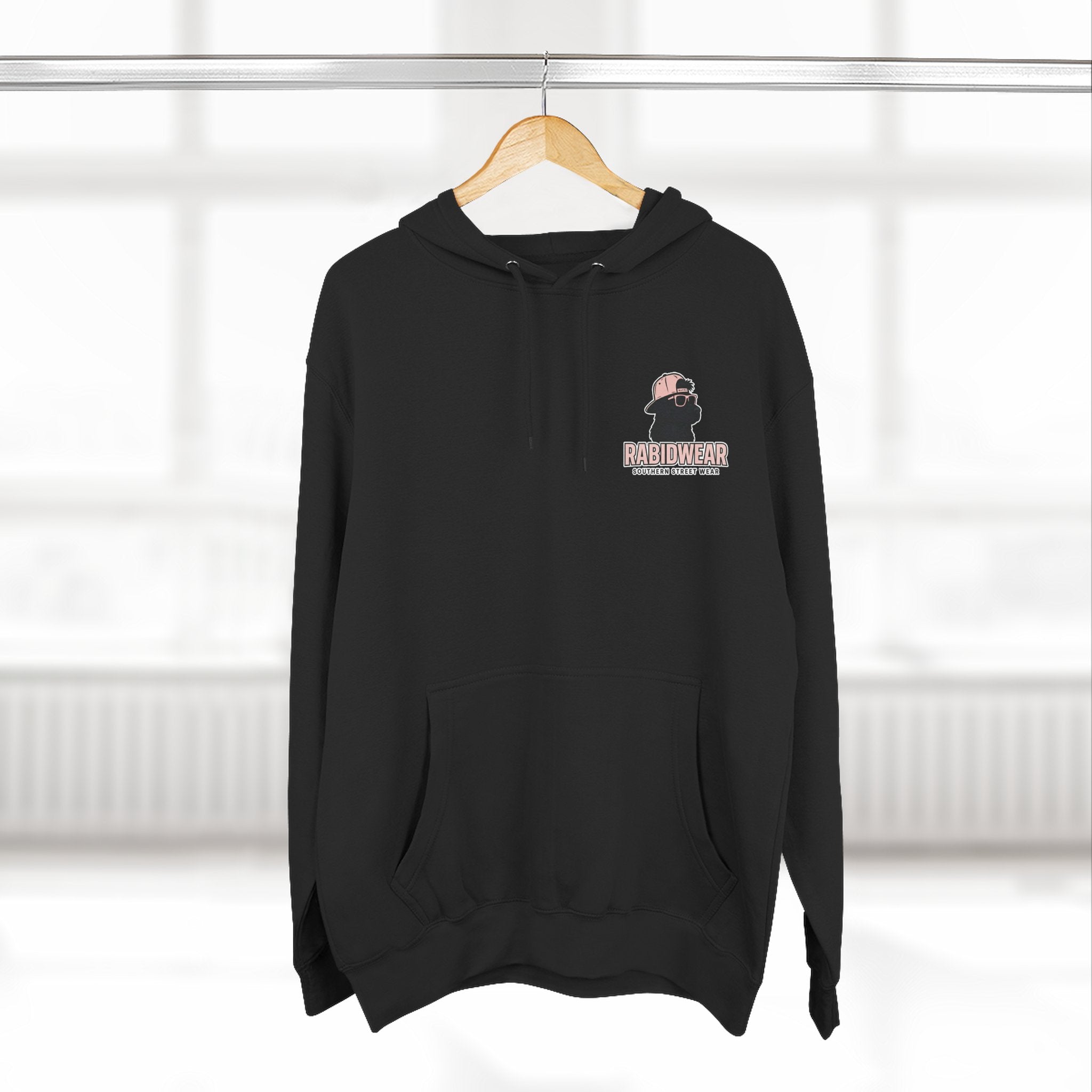 RabidDawg logo-Pink Hoodie