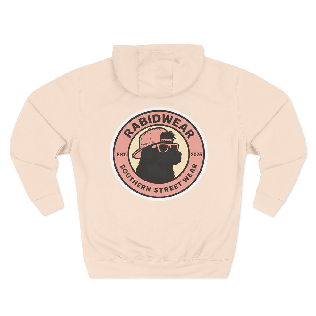 RabidDawg logo-Pink Hoodie