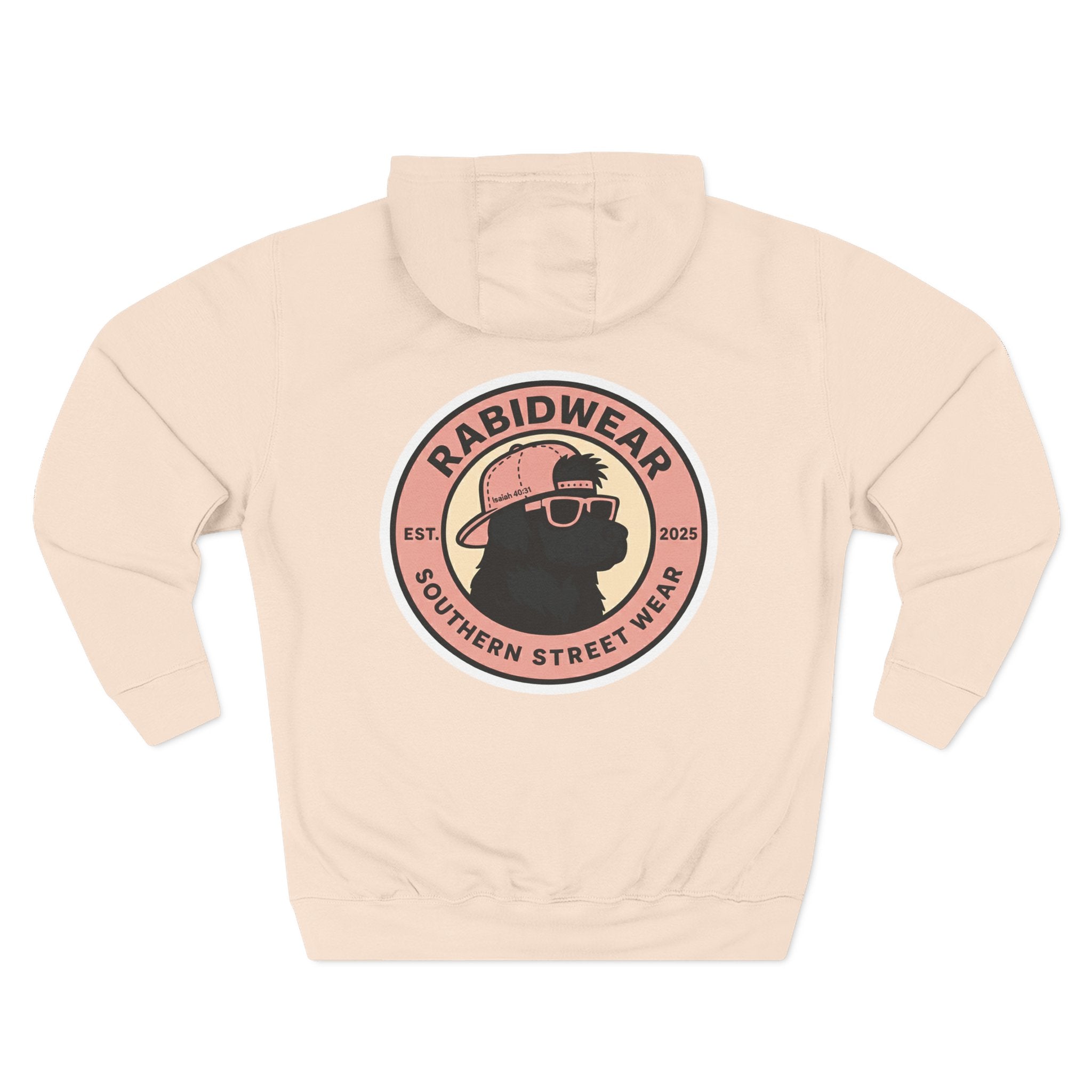 RabidDawg logo-Pink Hoodie